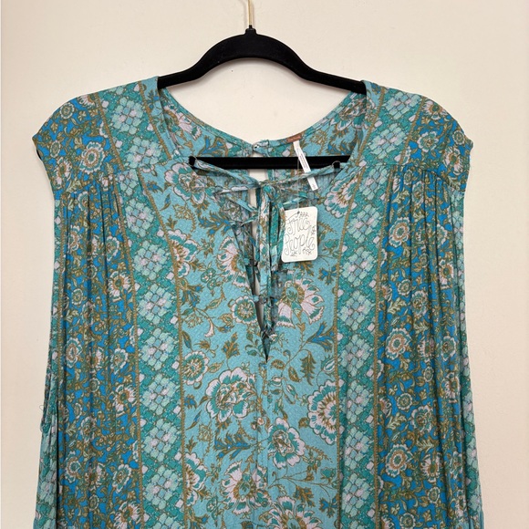 NWT FREE PEOPLE Hanalei Bay Cottagecore Boho Maxi Dress Size Large - Picture 9 of 14